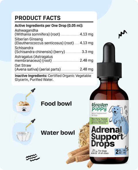 Adrenal Support Drops for Dogs - 2 fl.oz. Bottle