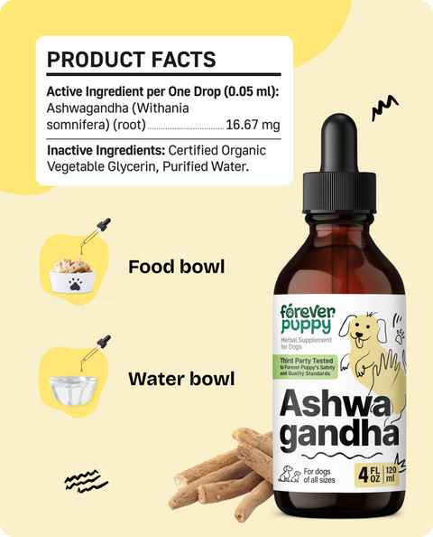 Ashwagandha Drops for Dogs - 4 fl.oz. Bottle