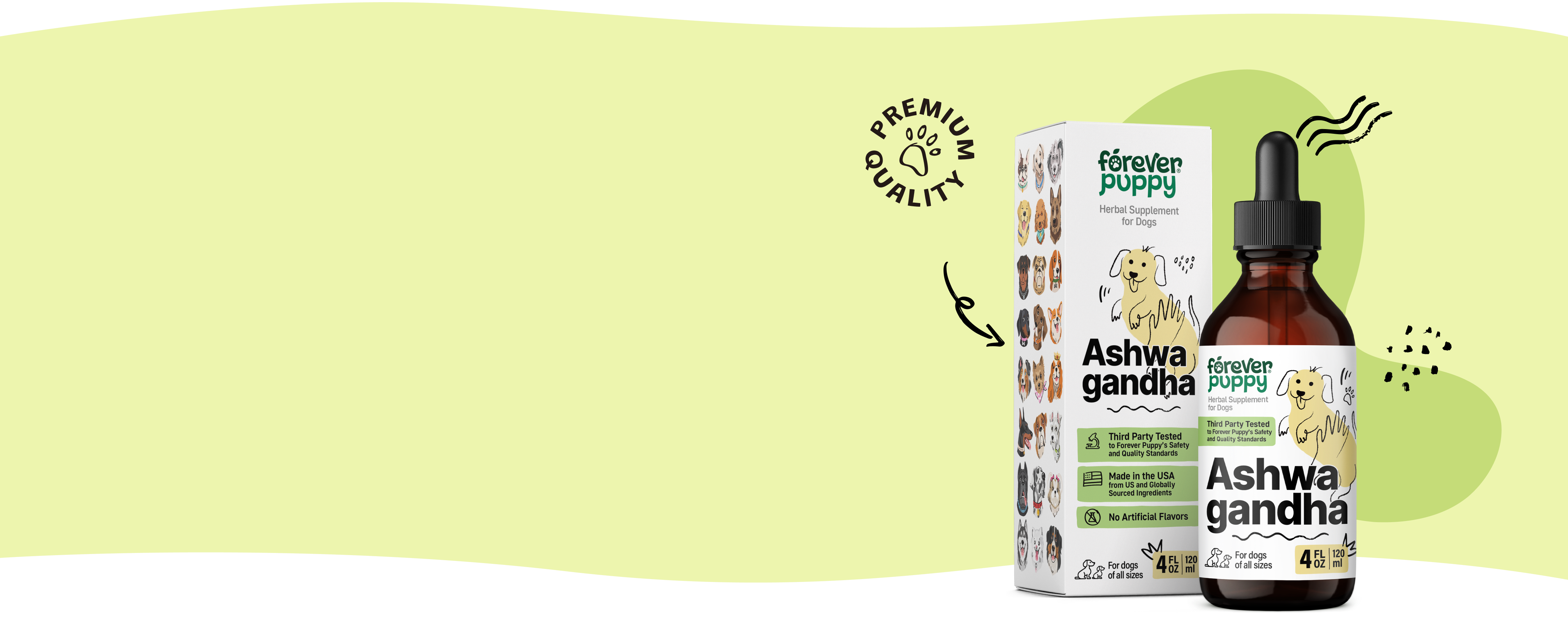 Try our soothing formula for happy pups