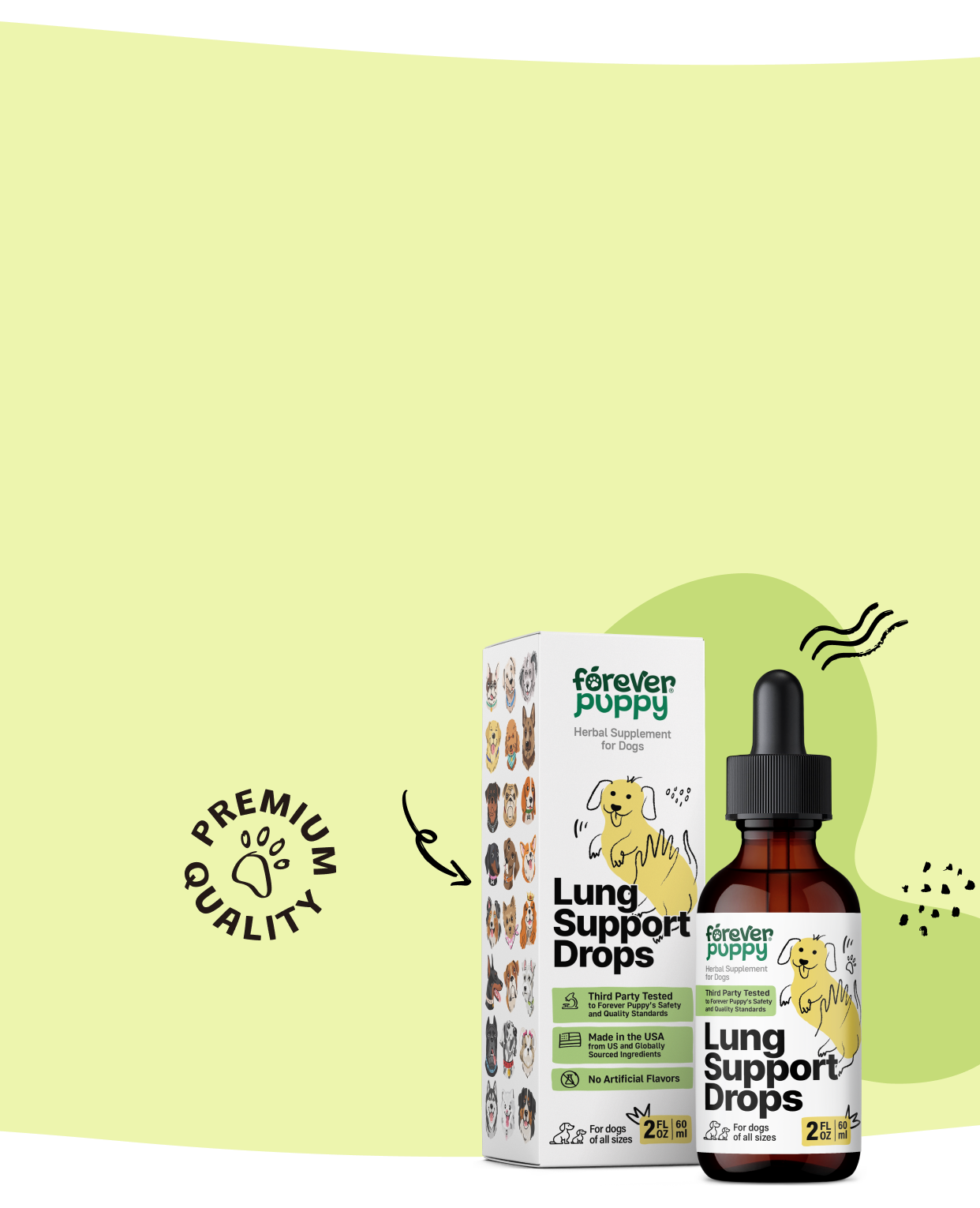 Support your dog's breathing comfortably