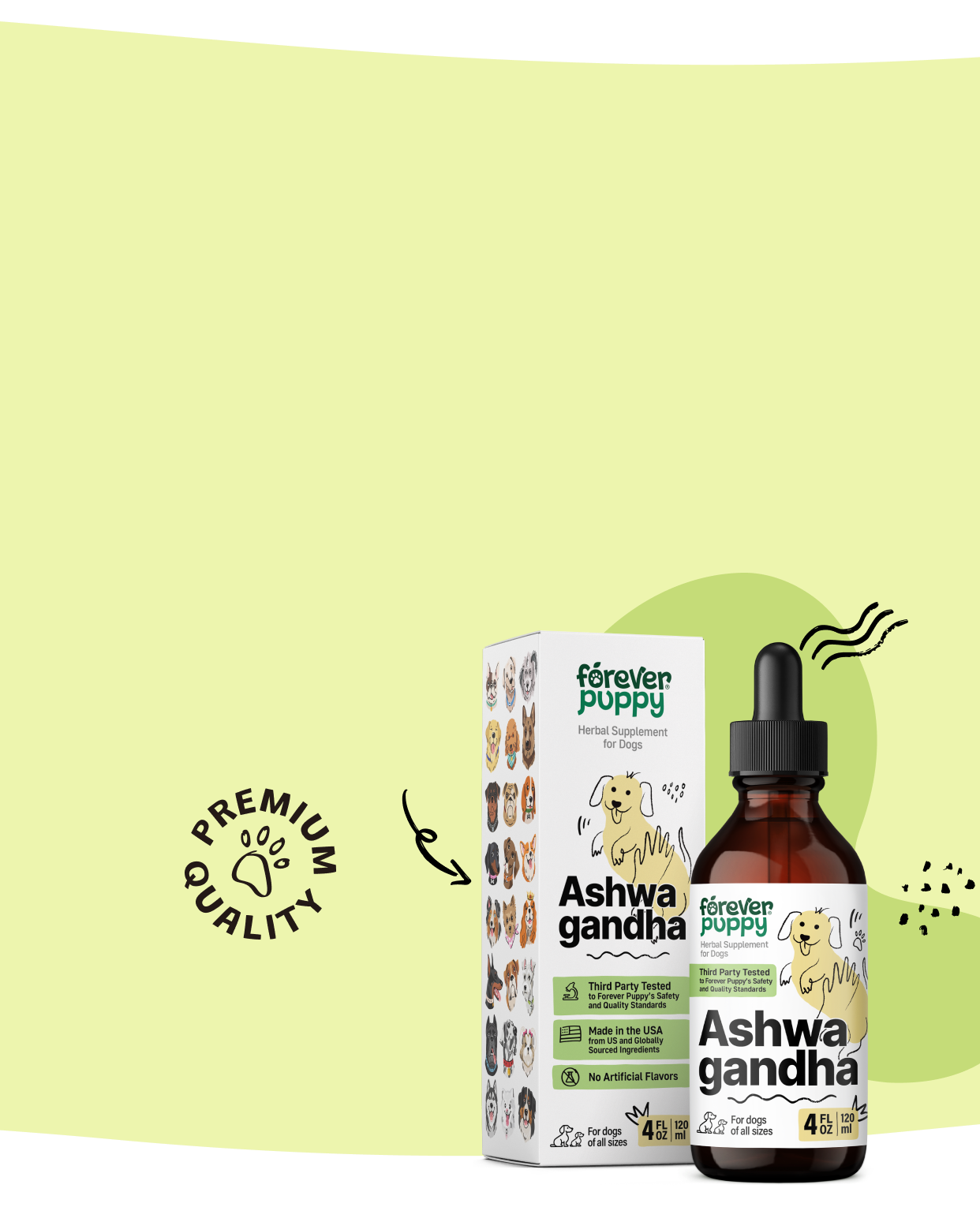 Try our soothing formula for happy pups