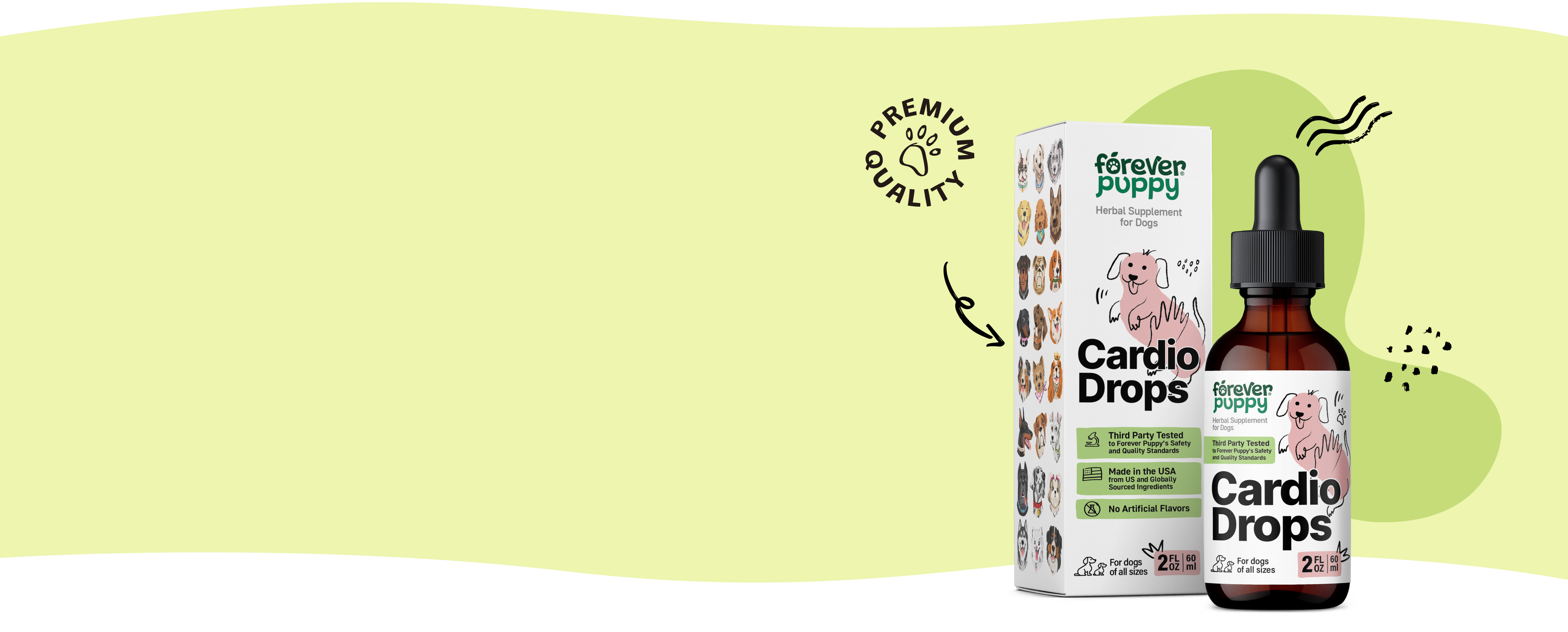 Try our drops for your dog's heart health