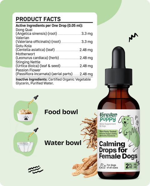 Calming Drops for Female Dogs - 2 fl.oz. Bottle