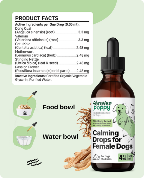 Calming Drops for Female Dogs - 4 fl.oz. Bottle