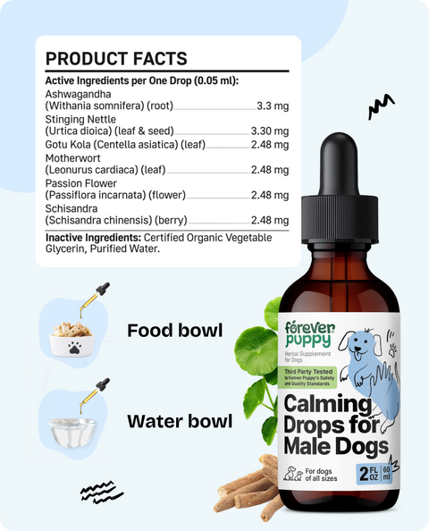 Calming Drops for Male Dogs - 2 fl.oz. Bottle