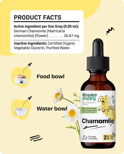 Chamomile Drops for Dogs - 2 fl.oz. Bottle