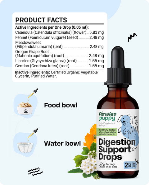 Digestion Support Drops for Dogs - 2 fl.oz. Bottle