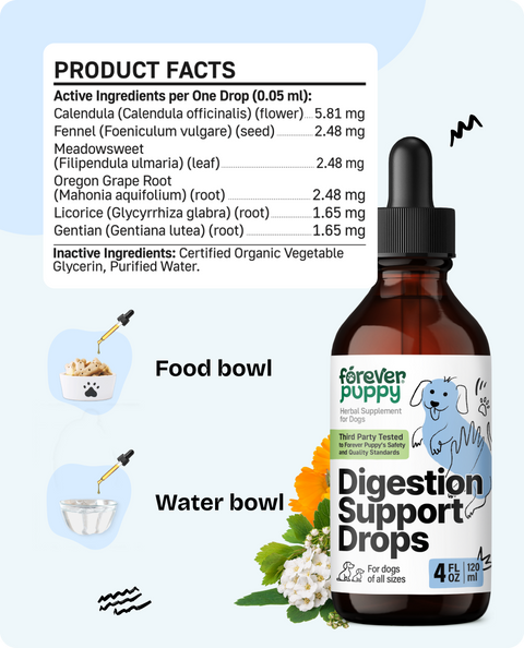 Digestion Support Drops for Dogs - 4 fl.oz. Bottle