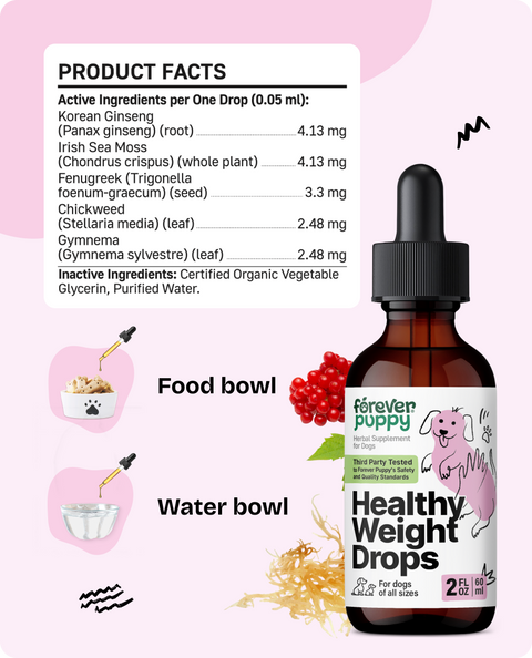Healthy Weight Drops for Dogs - 2 fl.oz. Bottle