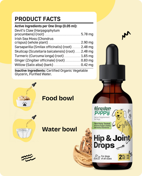 Hip & Joint Drops for Dogs - 2 fl.oz. Bottle