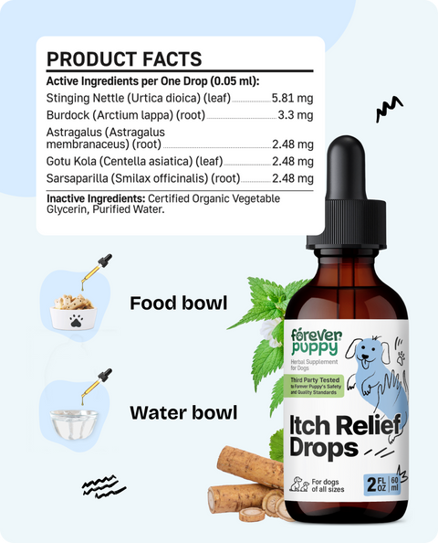 Itch Relief Drops for Dogs - 2 fl.oz. Bottle