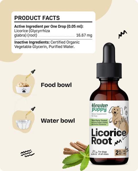 Licorice Root Drops for Dogs - 2 fl.oz. Bottle