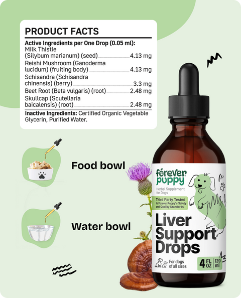 Liver Support Drops for Dogs - 4 fl.oz. Bottle