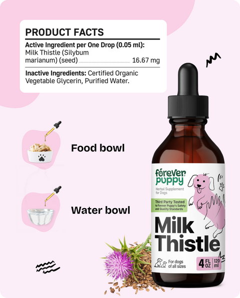 Milk Thistle Drops for Dogs - 4 fl.oz. Bottle