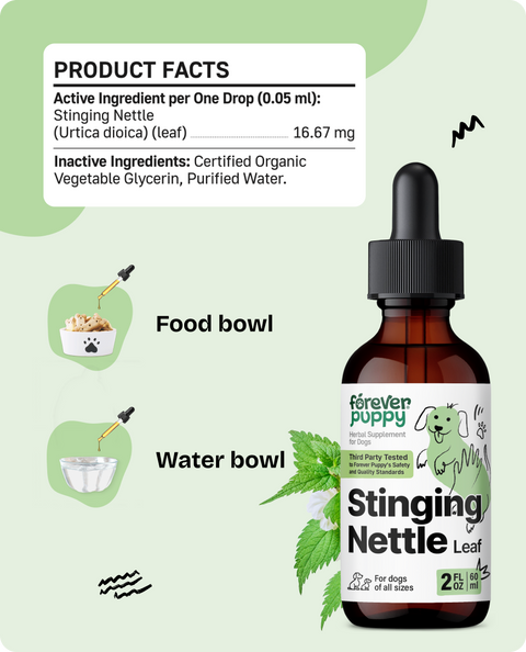 Stinging Nettle Leaf Drops for Dogs - 2 fl.oz. Bottle