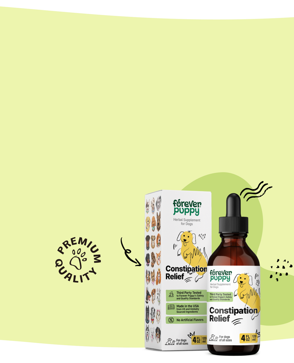 Constipation Relief Supplement for Dogs, Drops 4 fl.oz. Bottle ...