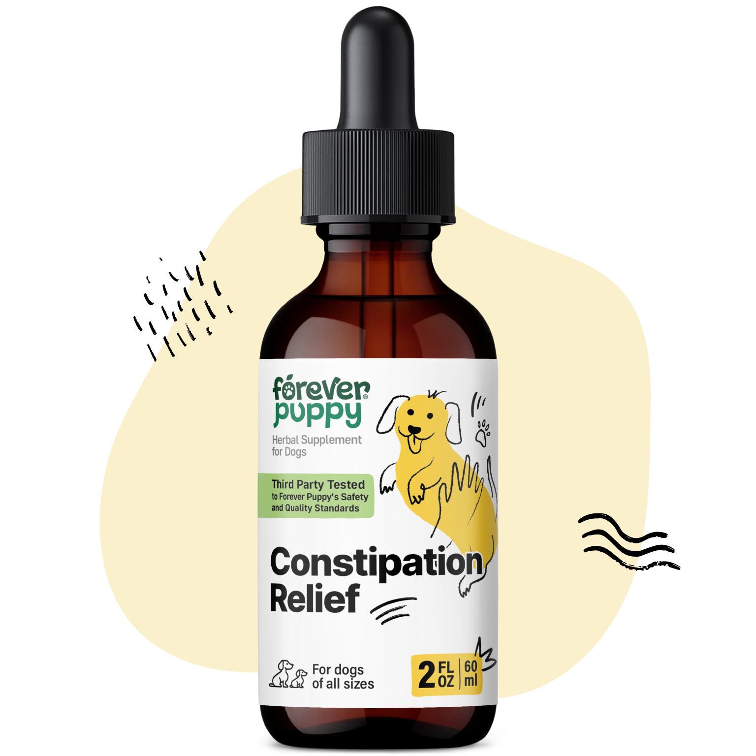 Constipation Relief Drops for Dogs, 2 fl.oz. Bottle – Forever Puppy
