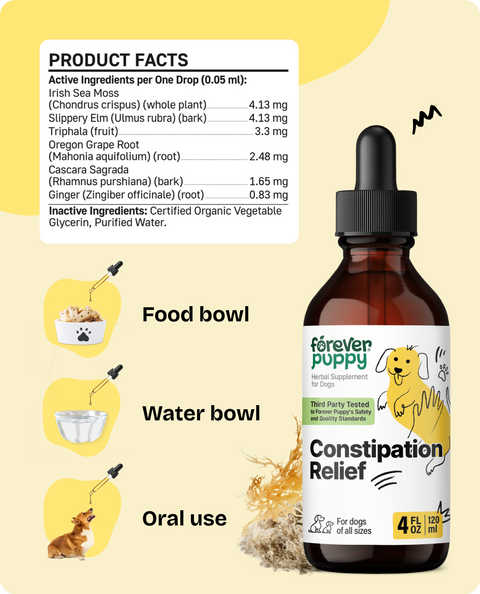 Constipation Relief Drops for Dogs - 4 fl.oz. Bottle