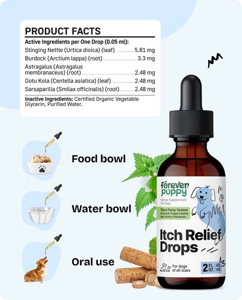 Itch Relief Drops for Dogs - 2 fl.oz. Bottle
